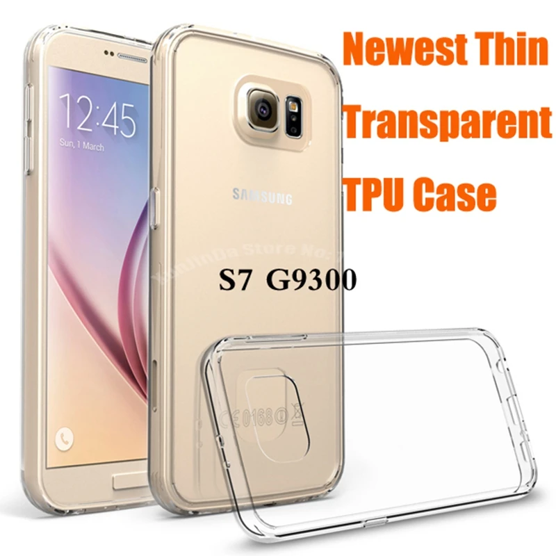 S7/S7 Edge Clear Case 0.5Mm Soft Tpu Cover Per Samsung Galaxy S7 G9300 / S7 Edge Trasparente Back Capa Più Recente Custodia In Gomma