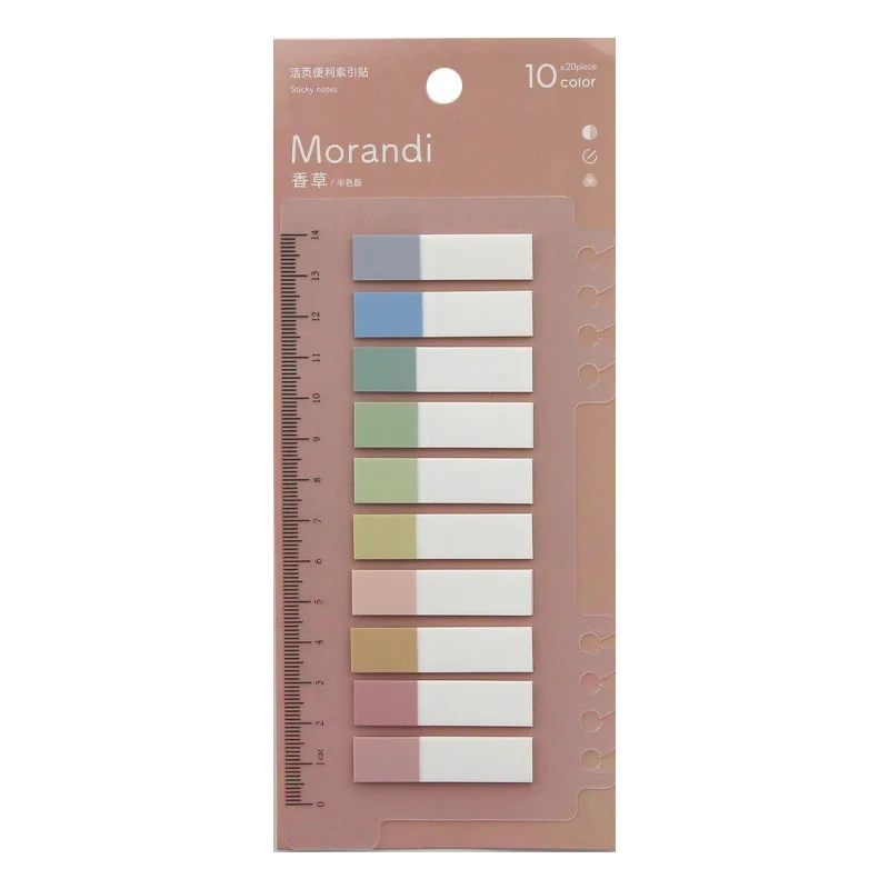 200 Sheets Index Tabs Self Adhesive Page Markers Transparent Sticky Notes Classify Files Flags Posted It planner Stickers index sticker