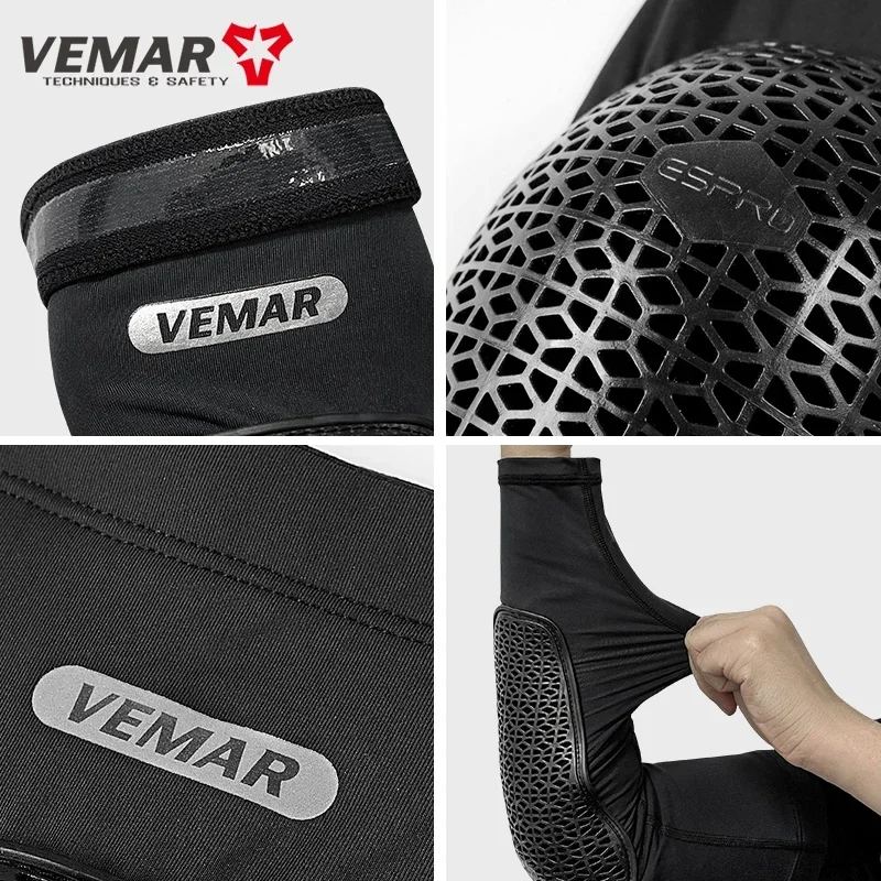 베마(VEMAR) 오토바이 아이스 슬리브 보호 세트 장비 팔꿈치 보호대 무릎 보호대 다리 커버 보호대 액세서리 (바이크 모토크로스용)