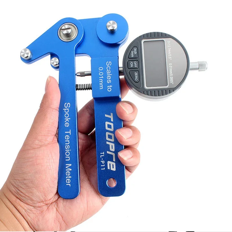 Bike Spoke Tension Meter - Professional Tool For Wheel Building & Repair | Works With Round & Flat Spokes