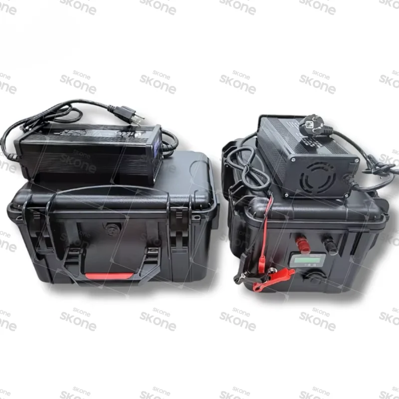 24V Waterproof IP67 Lithium Battery 50Ah-150Ah with BMS and Charger