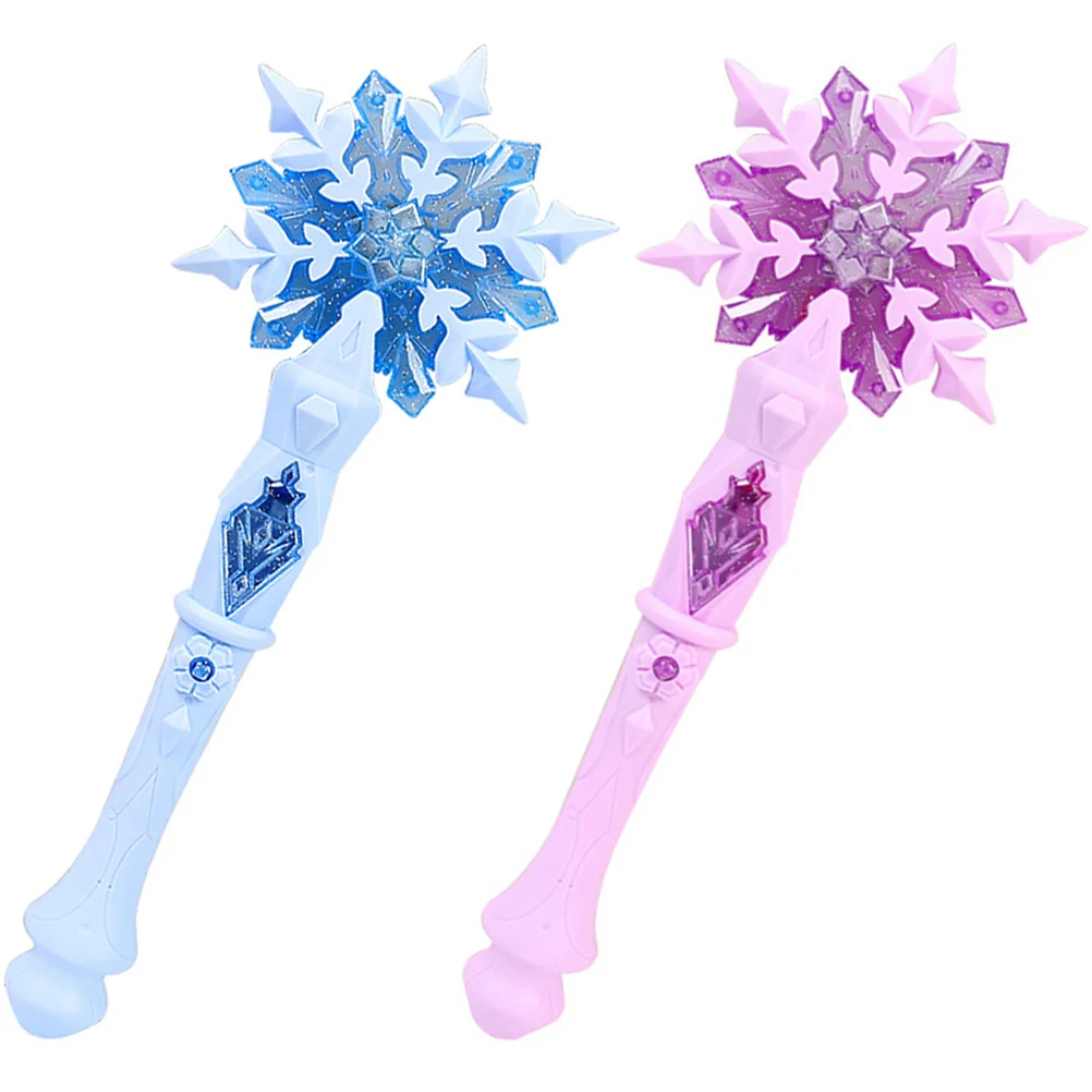 

Glowing Fairy Wands Snowflake Light Sticks Girl Fairy Wands Girl Glow Glow Princess Queen Role Playing Wand Girl Toy