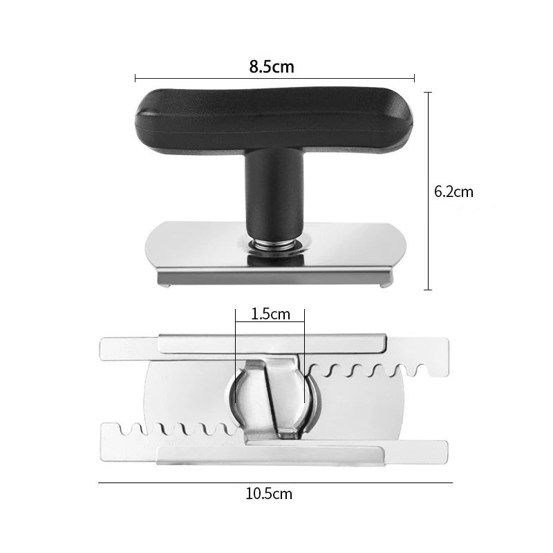 Stainless Steel Adjustable Lids Off Jar Opener Multi-Function Bottle Cap Opener Labour-Saving Lid Kitchen Gadgets