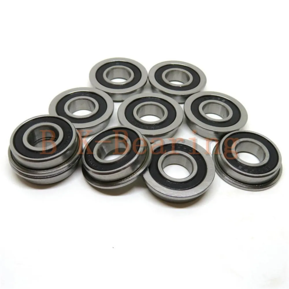 

F695 2RS Bearing 5*13*4 mm 10Pcs ABEC-7 Flanged Miniature F695 RS Ball Bearings F695RS For VORON Mobius 2/3 2/4 3D Printer