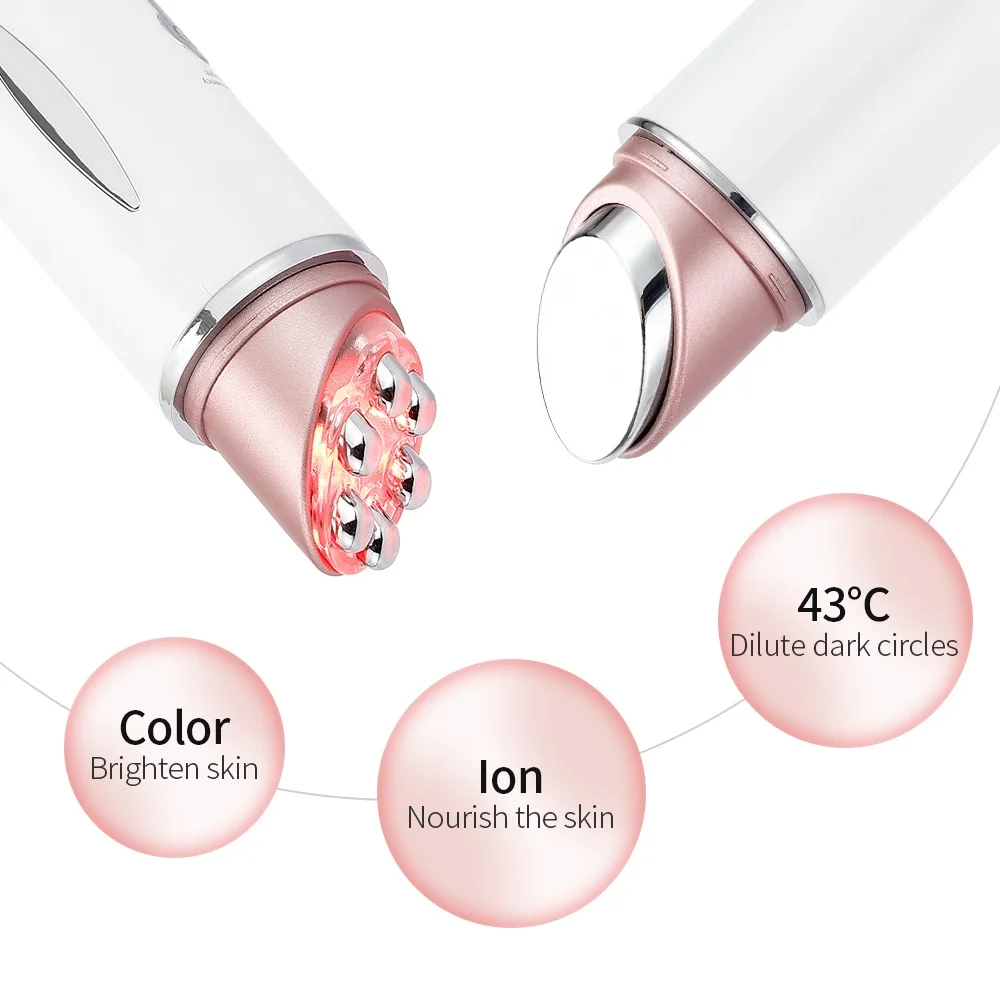 Multifunction EMS LED Photon Vibration Heated Eye Massager Face Lifting Machine Eyes Wrinkle Eye Bags Remover SPA Facial Tool