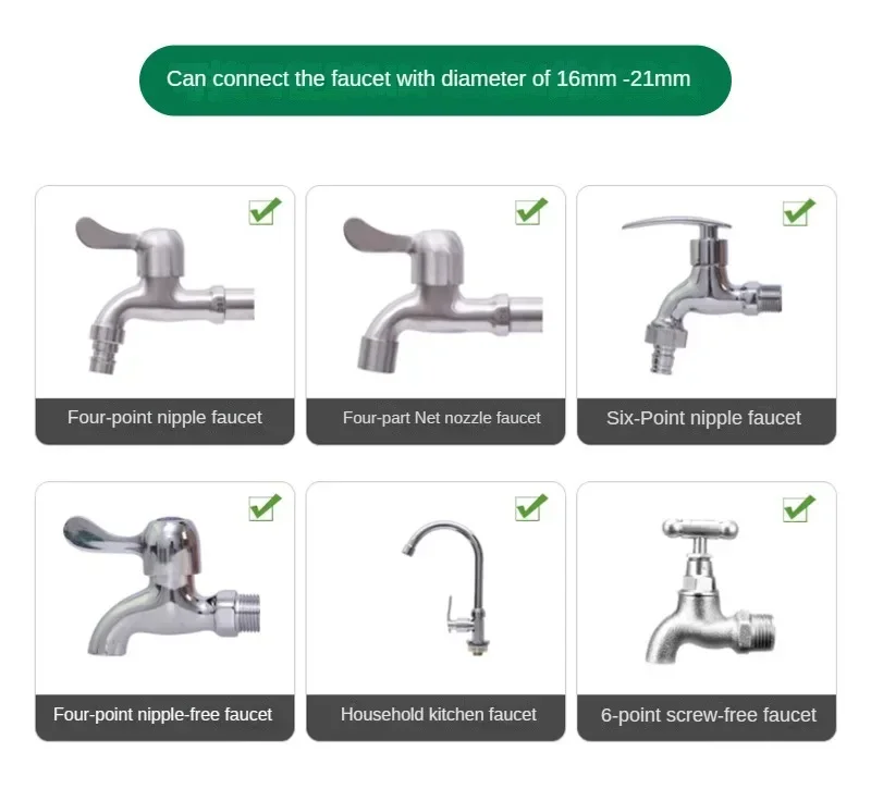 VISTYL Sdoppiatore Rubinetto Giardino, Raccordo Tubo Acqua Giardino, per Distributore di Tubo da Giardino, Adattatore di Collegamento dell'Acqua da Giardino,(Oro