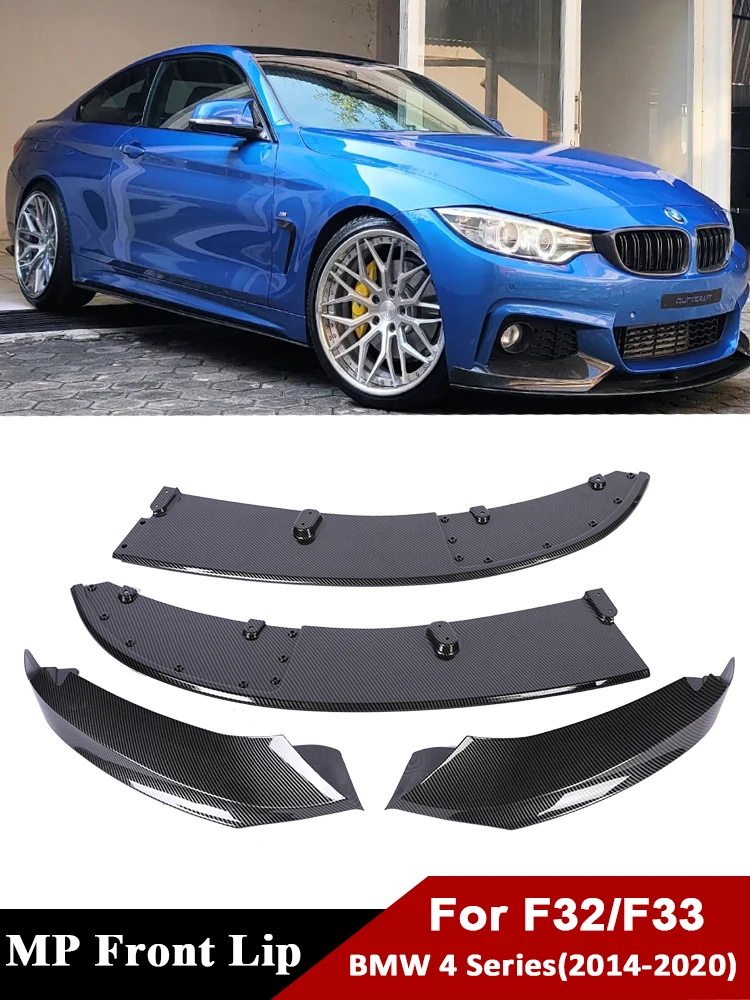 

M Tech Carbon Fiber Front Bumper Lip For BMW 4 Series F32 F33 F36 2014-2020 Splitter Deflector Spoiler Refiting M Performance