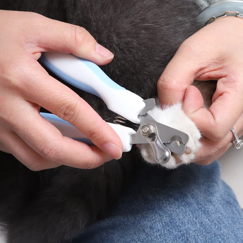 Pet Nail Clipper Dog Professional Nail Trimmers with Safety Guard Sharp Stainless Steel Cat Clipper Pet Grooming Tools