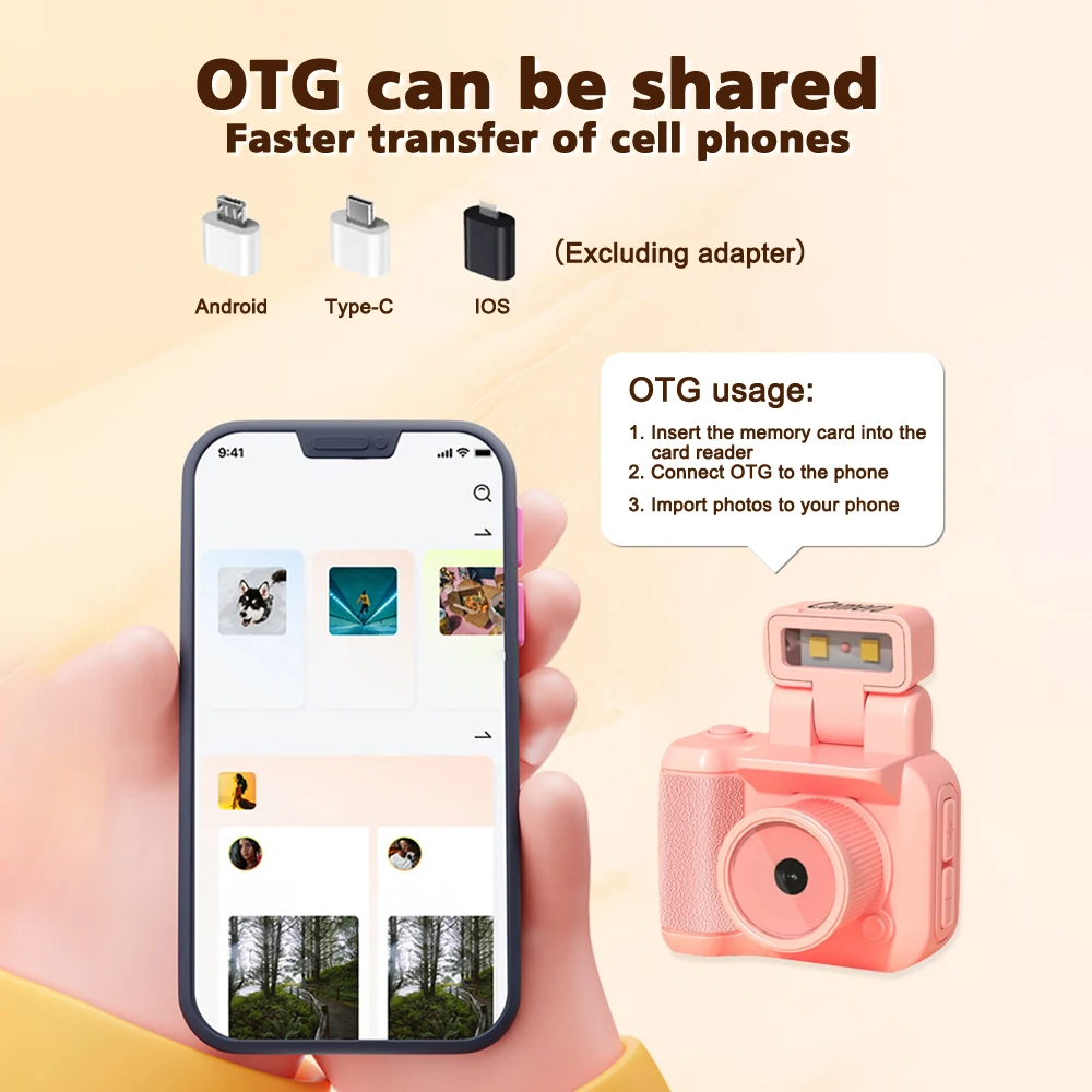 كاميرا صغيرة Y4000 مع شاشة HD 1080P محمولة ريترو ف...