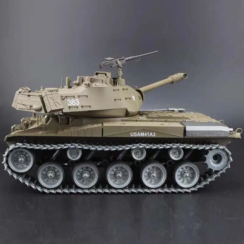 헝롱 무선 조종 전투 탱크 M41A3 3839 1 시뮬레이션 다기능 음향 광학 경쟁 야외 군사 모델