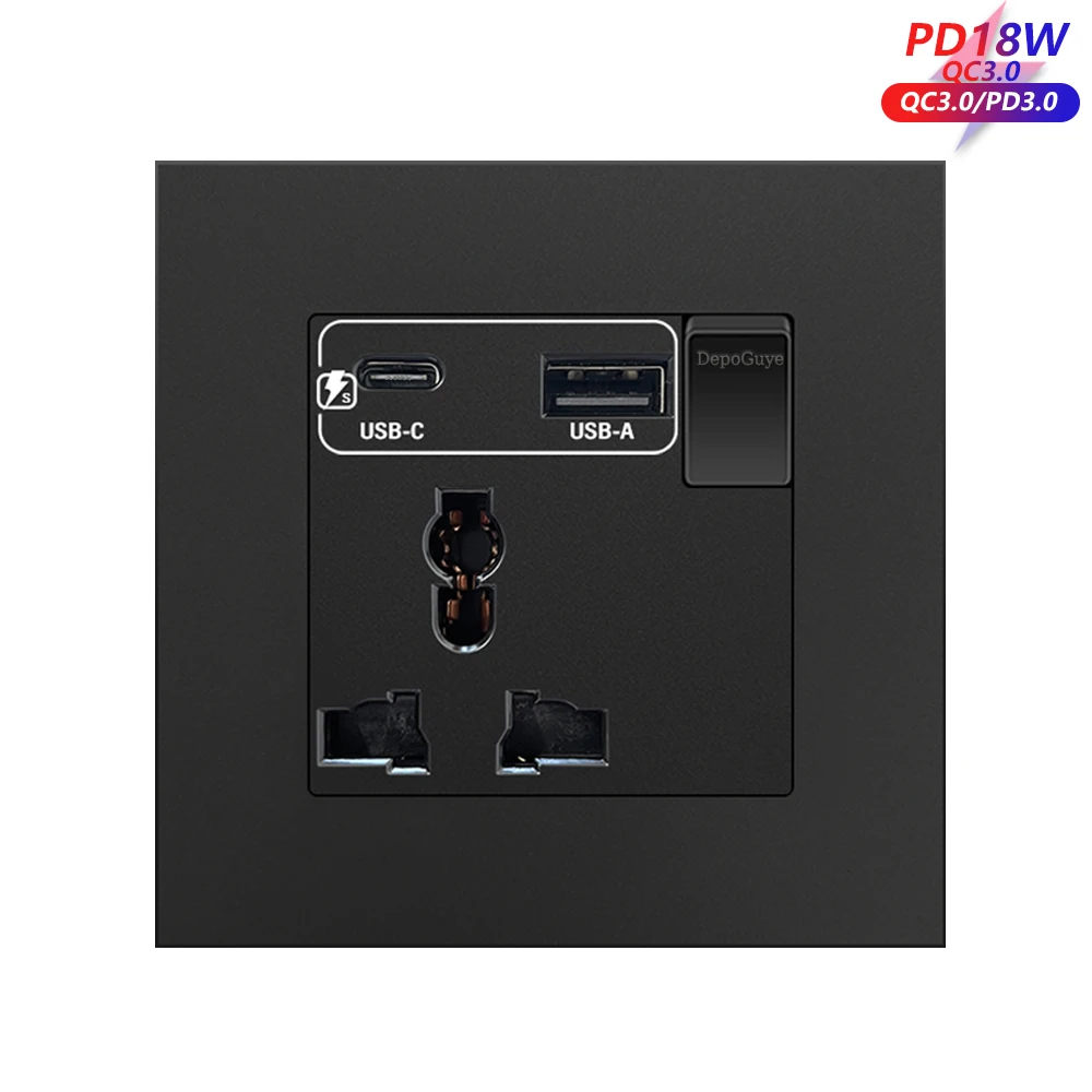 3Pin UN-AC-18W-Black