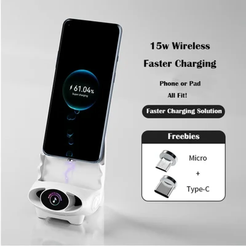 Phone Charger Stand Mini Chair Wireless Fast Charger Multifunctional Phone Holder Desk Horizontal Charg Bracket Creative Mobile Phone Stand