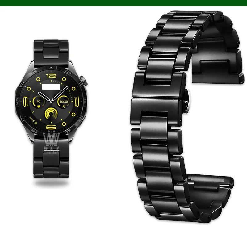 Premium Steel-Ceramic Smartwatch Strap - Adjustable Band