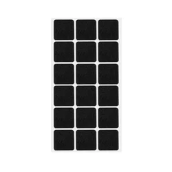 Self - Adhesive Felt Furniture Pads for Hardwood Floors - Round Anti - Scratch Protective Covers for Chair and Table Legs (Black Square)
