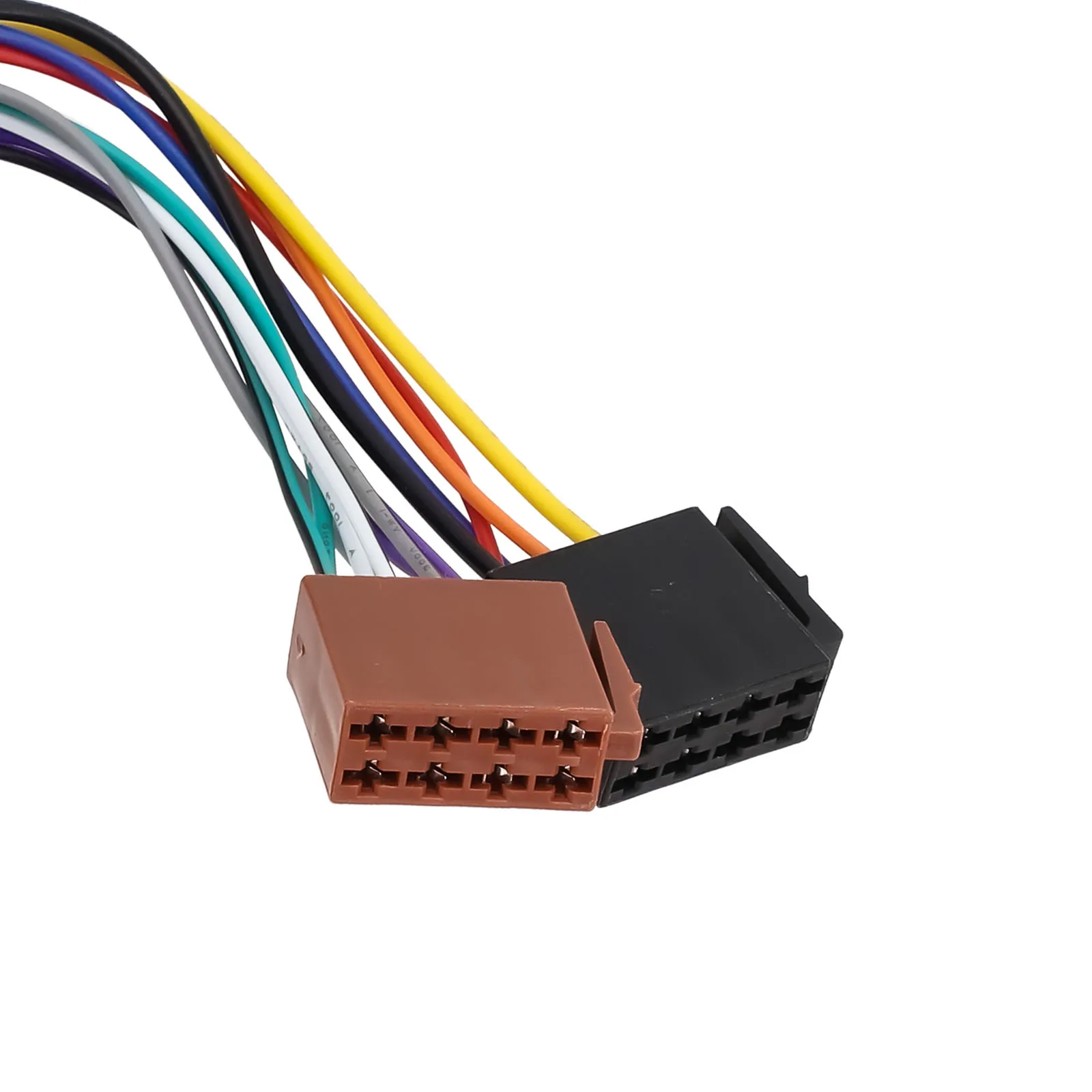 

Car Radio Wiring Harness Radio Wiring Harness Cable Connector Plug Wear-resistant 220mm ABS Black Non-deformation