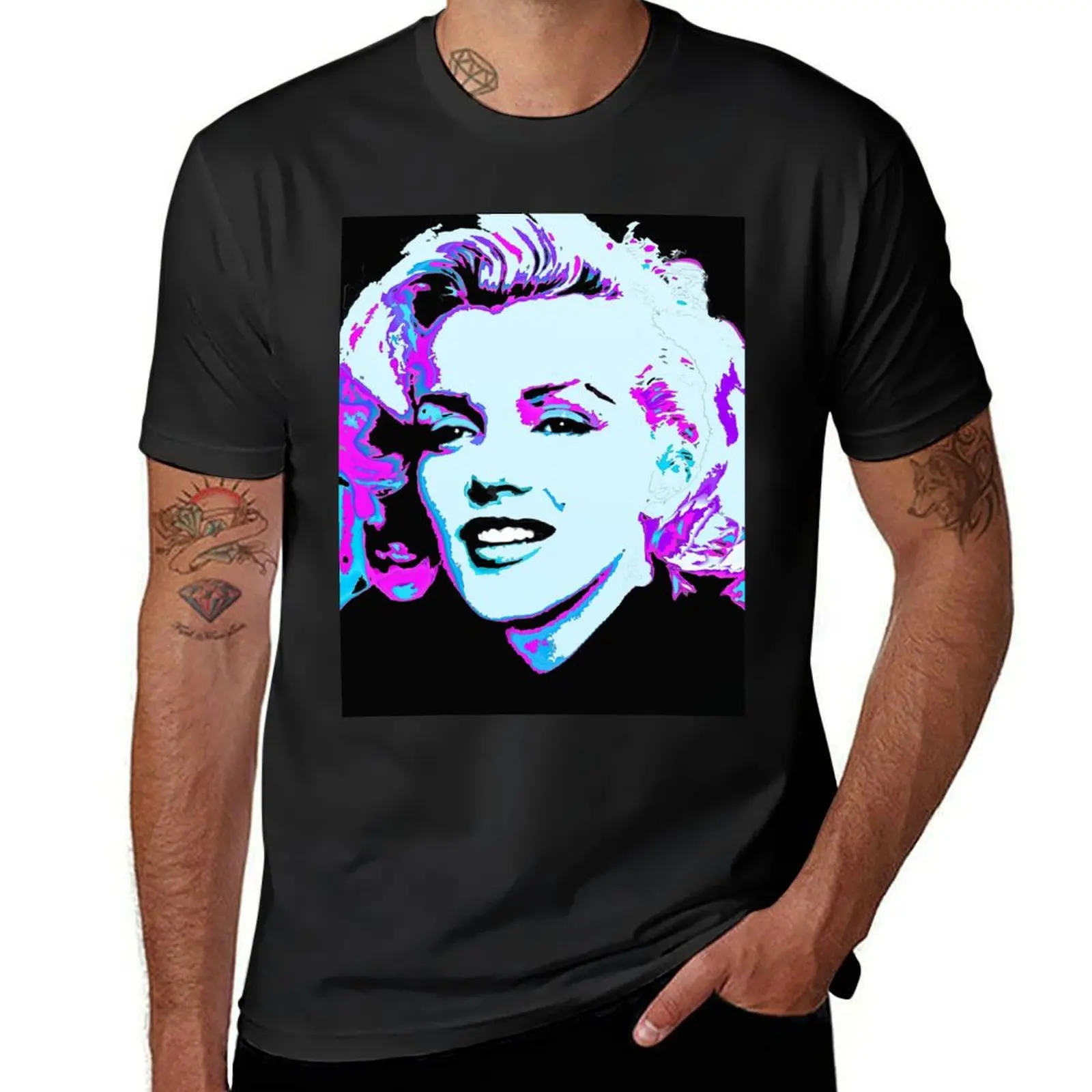 

Мужская Эстетическая одежда Marilyn Forever красивая футболка Heavyweight