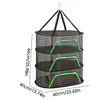 Sun Drying Rack For Food 3 Layers Foldable Dryer Rack With Zippers Large Portable Vegetable Drying Rack For Fruits Plants 6