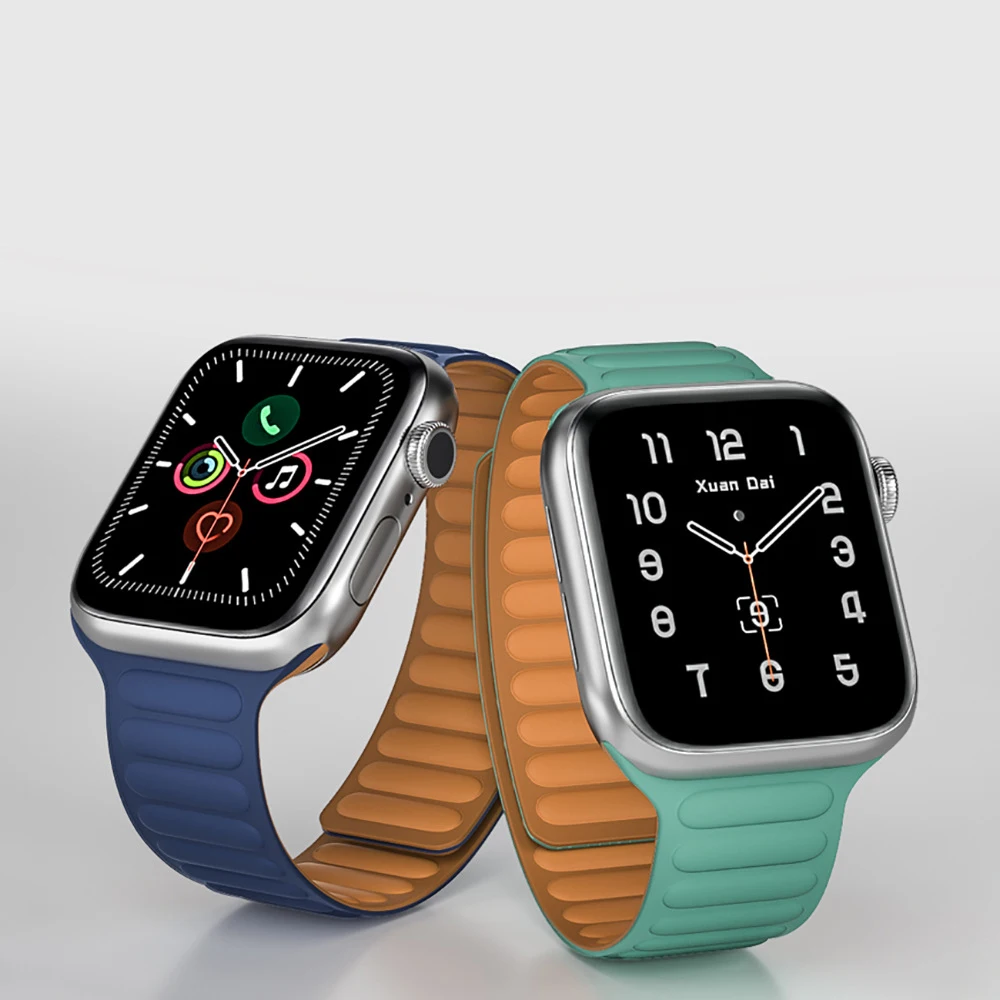 Magnetverschluss für Apple Watch Band 49 mm 44 mm 40 mm 45 mm 41 mm 42 mm 38 mm Silikon-Sportarmband iWatch-Armband Ultra 8 7 6 543 SE_voghion.com