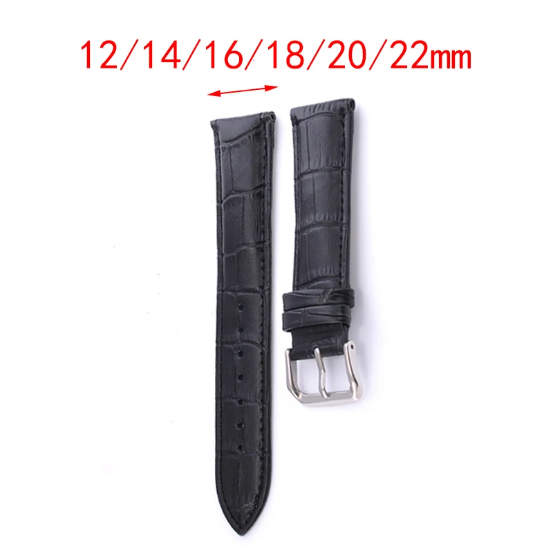 Universal Replacement Leather Watch Belt Strap Genuine Leather Watchband For Men Women 12Mm 18Mm 20Mm 22Mm Watch Accessories