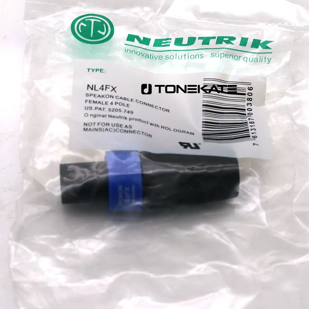 tipo Neutrik Conectores de Alto-falante de Áudio Plugue Polos Conector Macho Nl4fx Novo 15 Pcs - Image 2