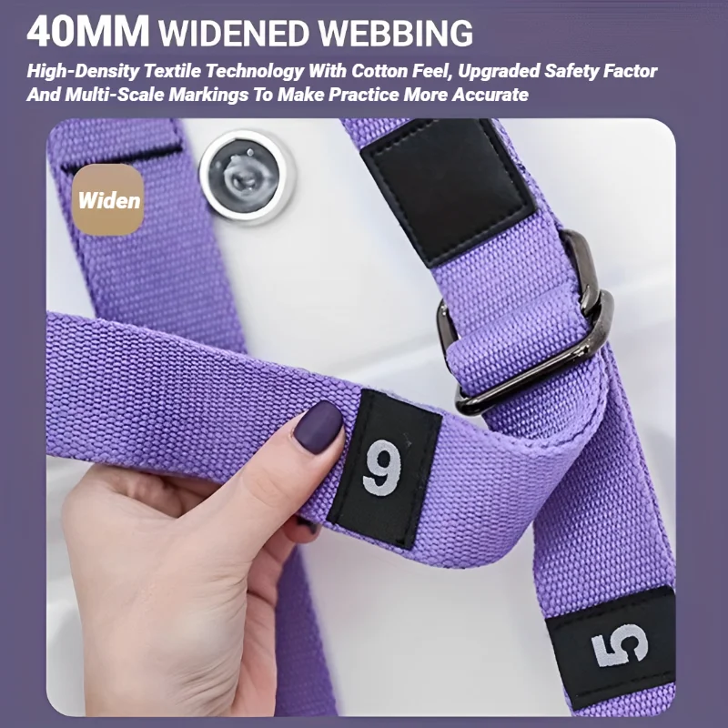 Yoga Strap Adjustable Aerial Air Pull Rope Women Hanging Hammock Stretch Leg Splits Trainer Female Gym Belt Stretching Fitness