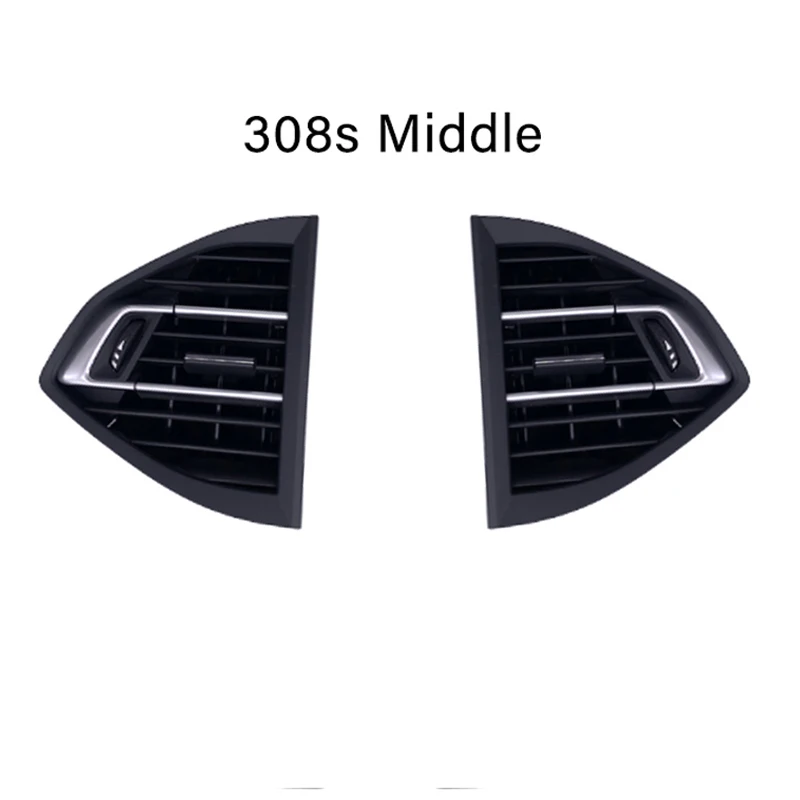 YannnnV12 Voiture Grille Sortie D'aération Pour Peugeot 308(T9) 308 96778766ZD 96782700ZD 967827012D,Sortie D'aération Ronde, Tableau De Bord En ABS