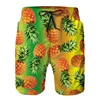 Full Print Pineapple Graphic Beach Shorts For Men Quick Dry Casual Plus Size Short Pants Men's Swim Trunks Ropa De Hombre 2