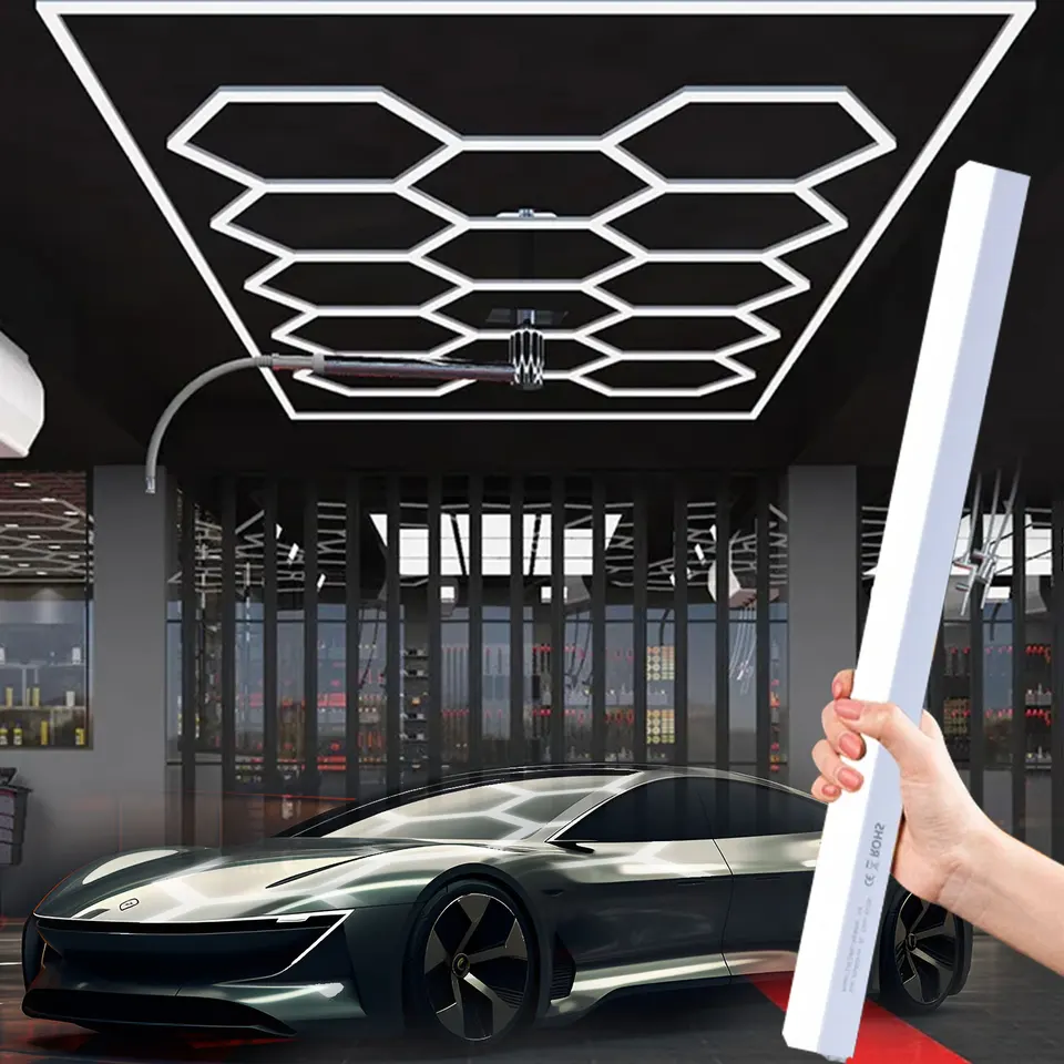 六角形のハニカムLEDシーリングライト,カスタマイズされた形状,屋外の