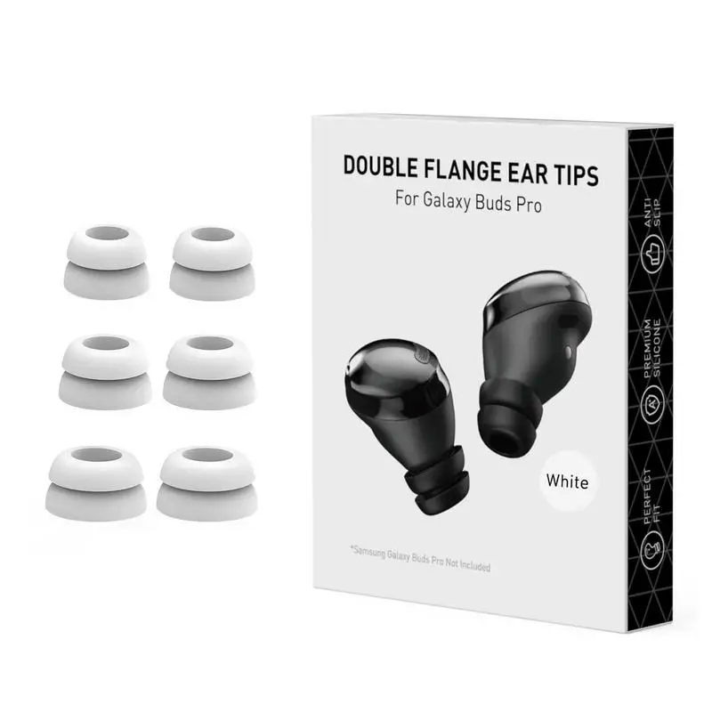 

Силиконовые амбушюры для Samsung Ga-laxy Buds 2 Pro T WS, 6 шт., Нескользящие наушники-вкладыши, мягкие амбушюры, аксессуары для наушников