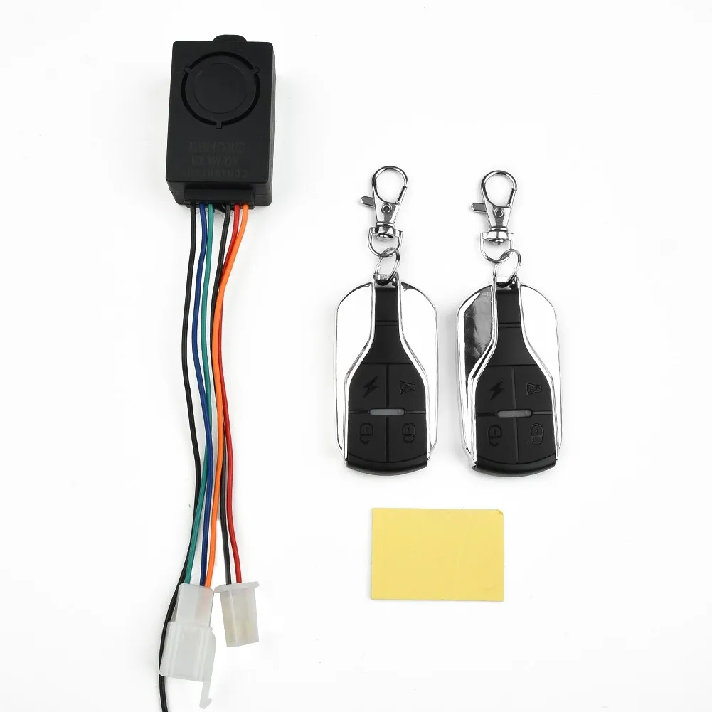 

Kit Control box 36V-72V Anti-theft Dual Remote Control Dustproof Remote Smart Universal Waterproof Wireless Alarm