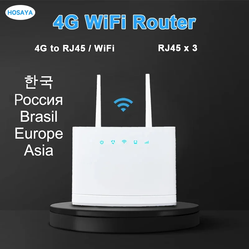 Roteador sem Fio com Cartão Sim Modem 4g Lte Cpe Hotspot Rj45