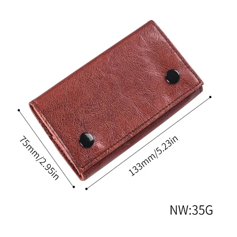 Custodia per tabacco in pelle PU Custodia per portafoglio Borsa portatile per pipa da fumo per sigarette Borsa per carta da imballaggio Custodia per tabacco per erbe - immagine 2