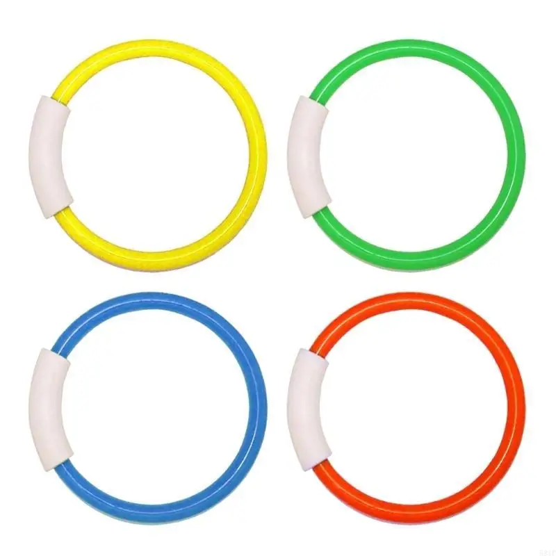 581F Swimming Diving Training Toy Rings Set For Pool Beach Resort Water Activity 4PCS