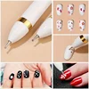 4 in 1 Nail Dotting Pen Creative DIY Nail Art Dotting Painting Tools Rotatable Ballpoint Dotting Tools Nail Point Drill Pen 6