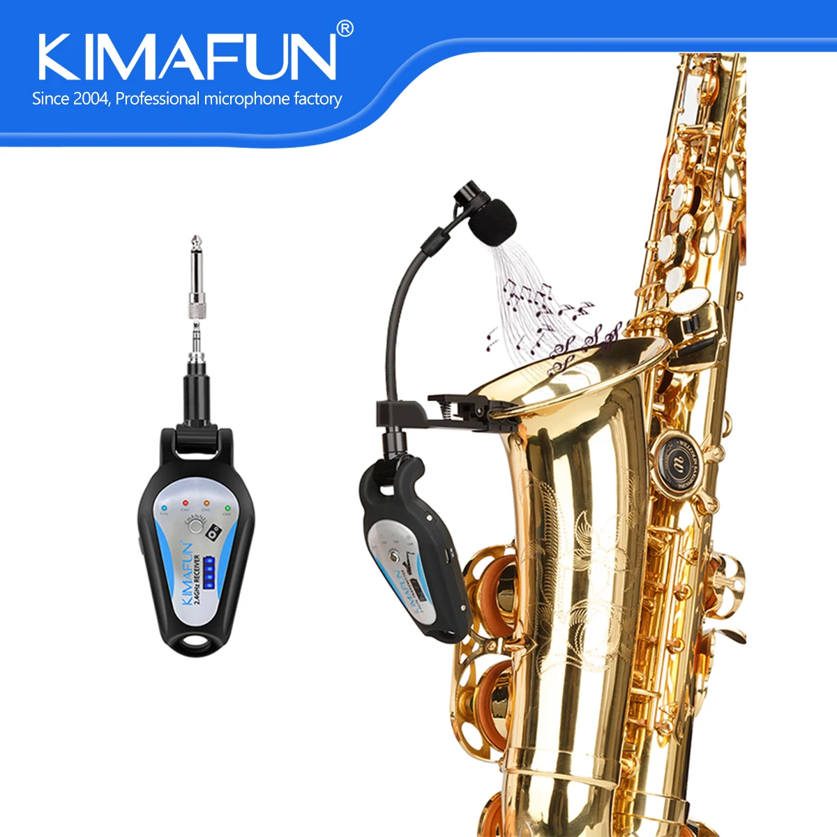 【新品】KIMAFUN KM-G120 楽器用マイク ワイヤレス 管楽器 Kimafun-楽器用のワイヤレスマイクシステム - AliExpress