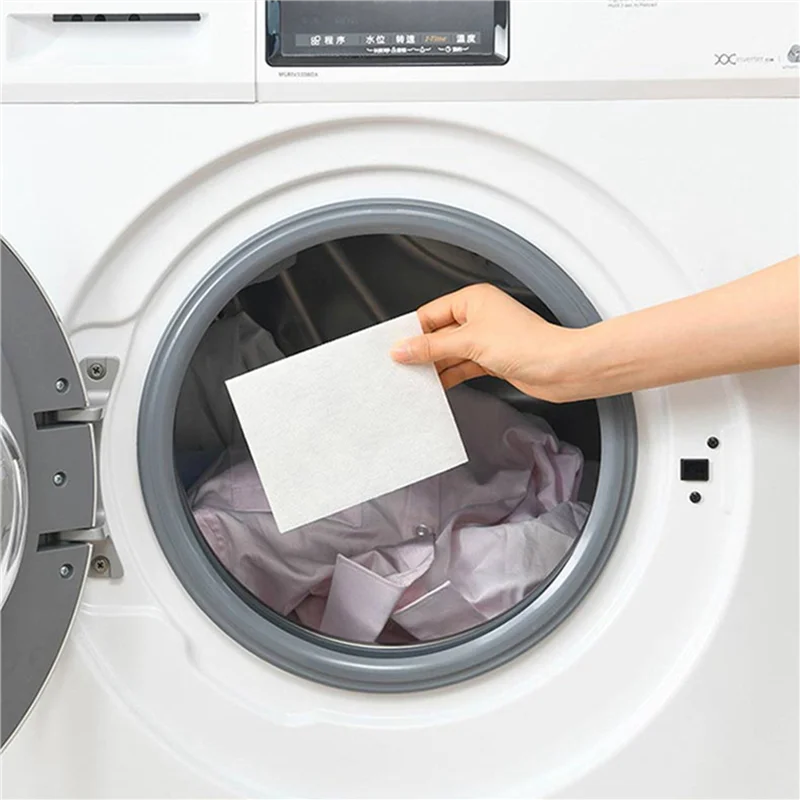 400Pcs Laundry Washing Papers Anti Dyed Cloth Laundry Grabber Cloth Color Catcher Dyeing Proof Color Absorption