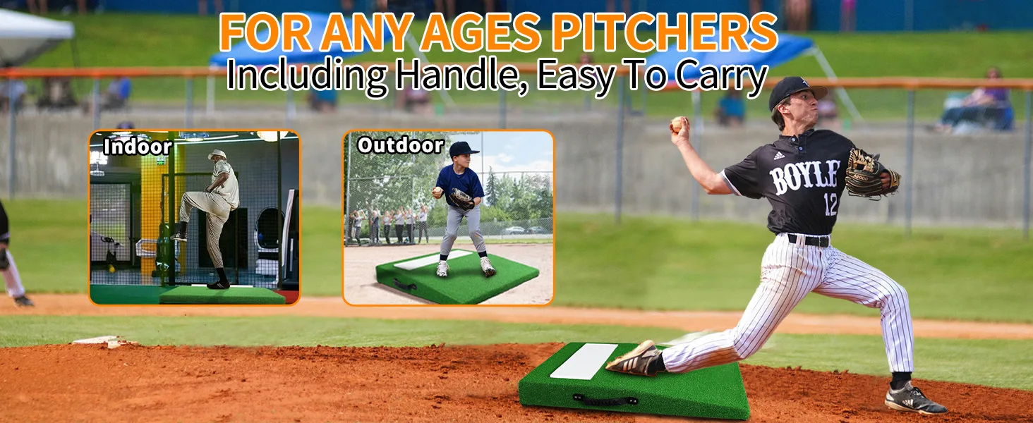 Timgle Portable Pitching Mound Baseball Pitching Mound Mobile Youth Training Pitchers Mound für Baseball im Innen- und Außenbereich – Detail 9