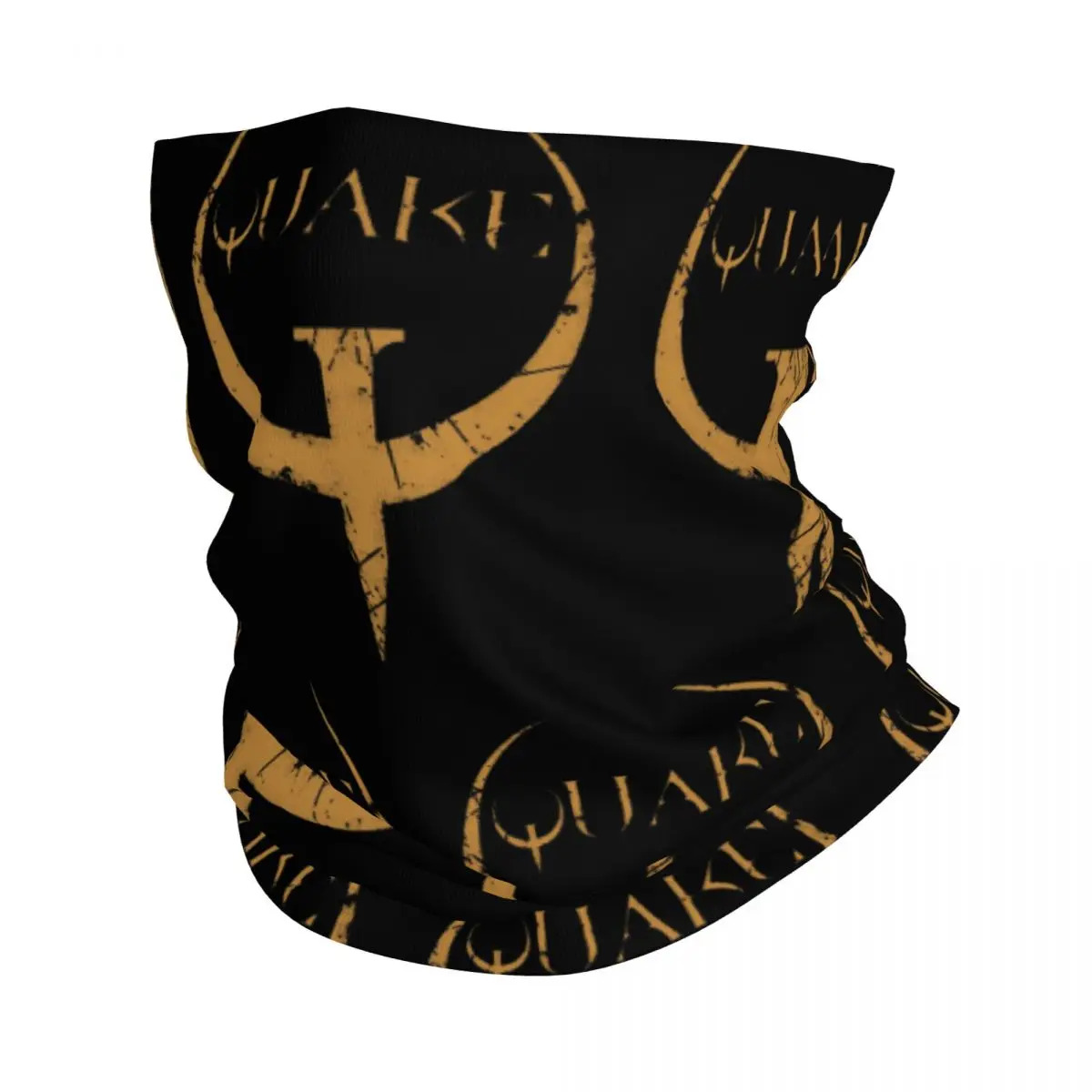 

Quake Bronze Neck Gaiter Printed Unisex Face Mask Scarf Warm Headband Hiking Windproof