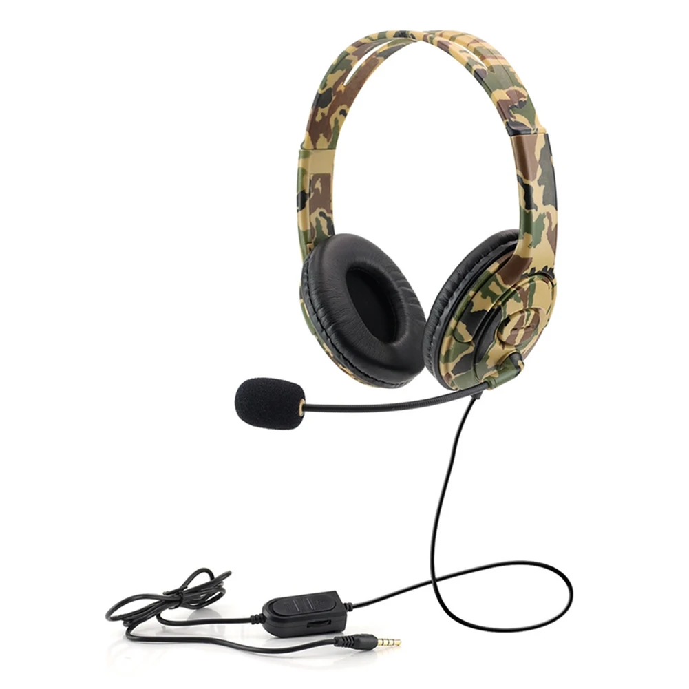Camouflage Game Headphones Gaming 