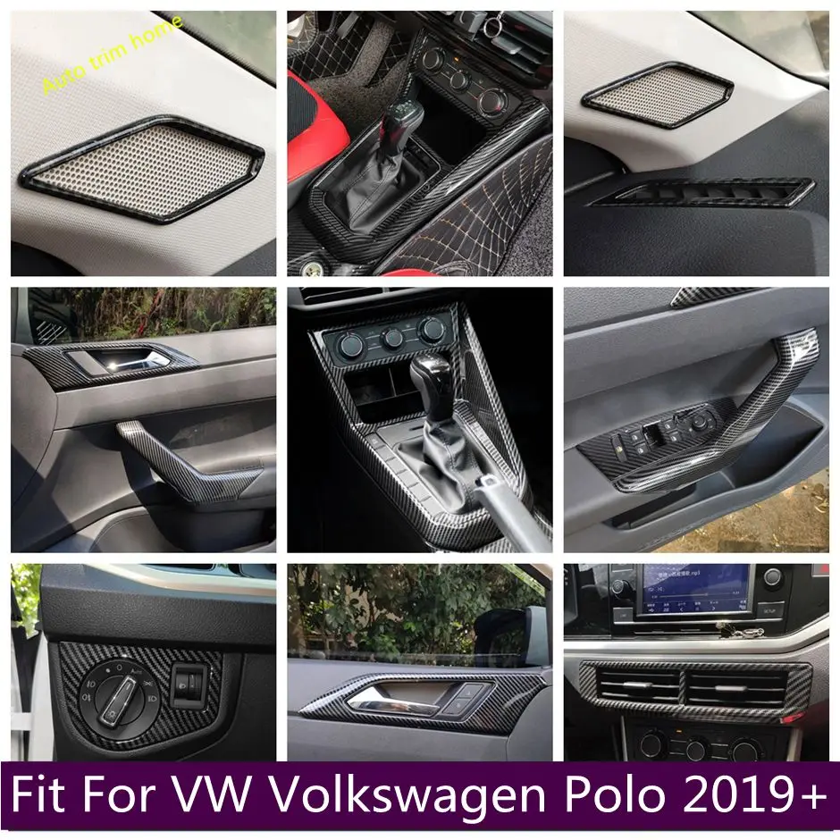 

Window Lift Button / Gear Box / Handle Bowl / Pillar A / Air Conditioning Vents Cover Trim For VW Volkswagen Polo 2019 - 2023