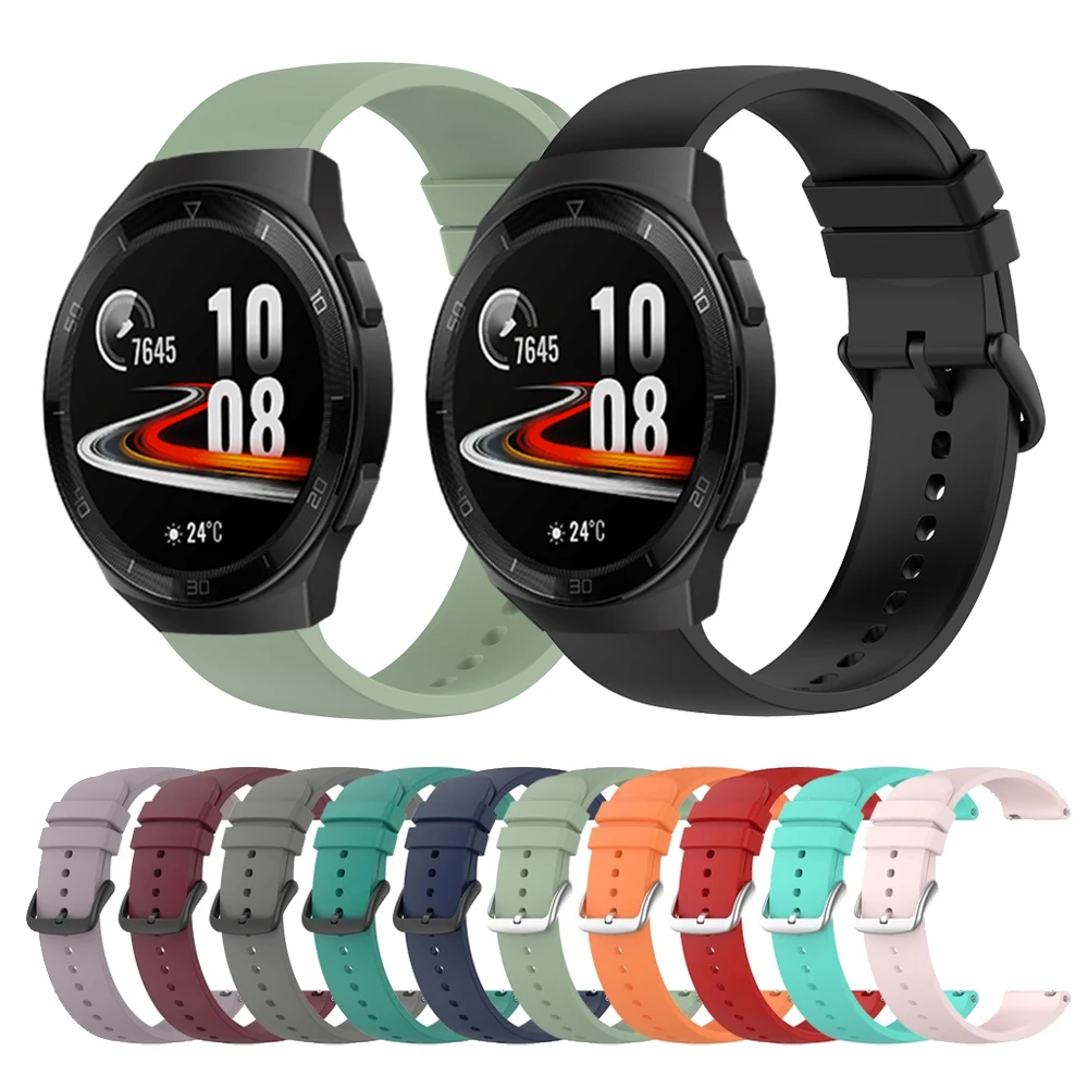 Cinturino Sportivo In Silicone Per Huawei Watch Gt 2E Wristband Gt2 Pro 42Mm 46Mm Honor Magicwatch 2/Es Band Bracciale Cinturini