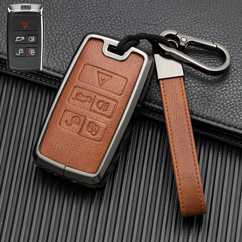 

Zinc Alloy Car Remote Key Case For Land Rover Range Rover Sport Velar Evoque Freelander2 Discovery Jaguar XF XJ XJL XE