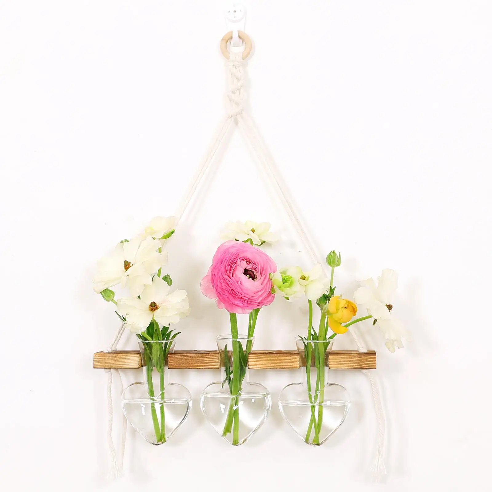 Wall Hanging Planter Flower Pot Wooden Frame Home Office Garden Wall Hanging Planter Flower Pot Wooden Frame Home Office Garden