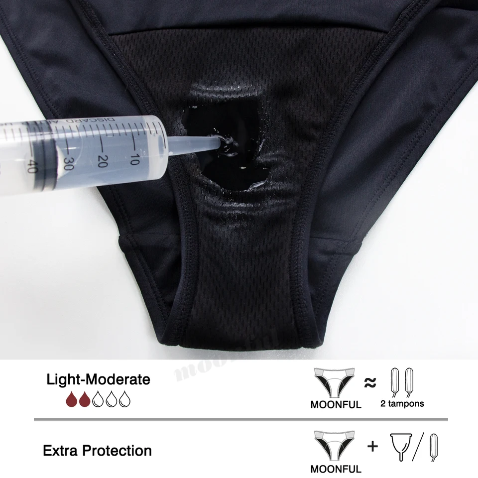 Costume Intero Mestruale Da Donna – Assorbente, A Prova Di Perdite, Per Adolescenti E Ragazze – Nylon E Spandex - 2