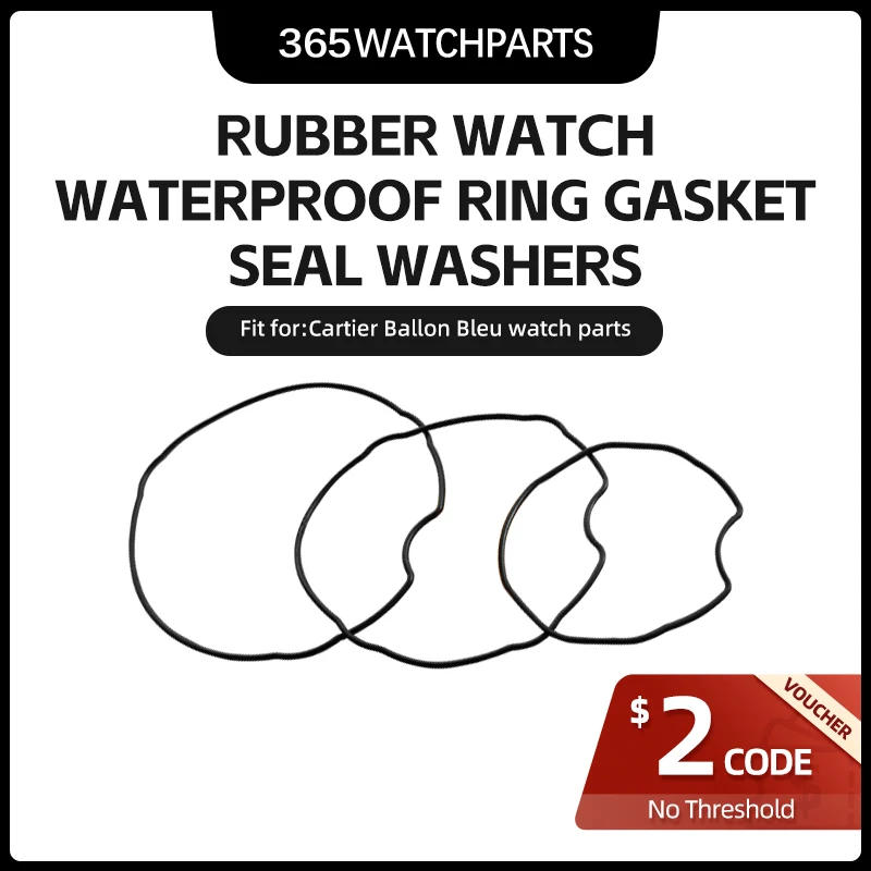 Rondelle Di Tenuta Impermeabili Con Anello In Gomma Per La Copertura Posteriore Dentellata Speciale Curva Delle Parti Dell'Orologio Cartier Ballon Ble