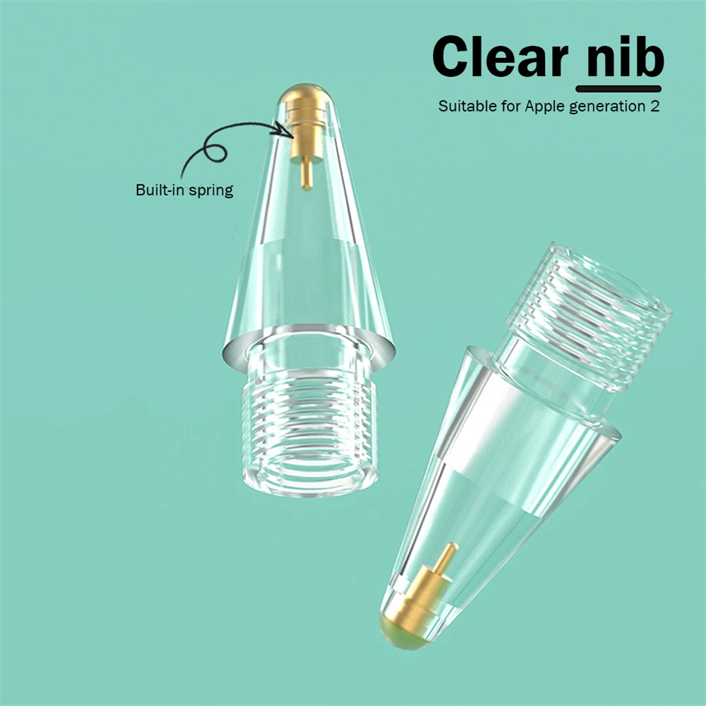 ü  Ap ple Pencil Gen 1/2 iPad Stylus Pen Nib Clear
