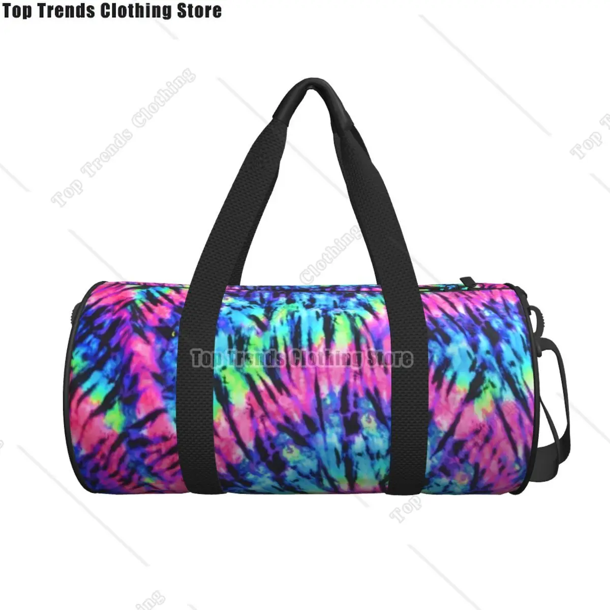 Funny Tie Dye Gym Bag Colorful Print Travel Training Sports Bags Male Female Capacity Vintage Fitness Bag Oxford Handbags