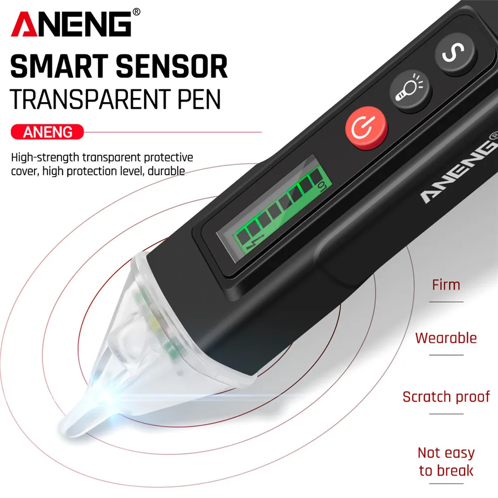 Digital Induction Tester ANENG VC1010 Smart 12-1000V Volt Current AC/DC Electric Sensor Test Pen Tools