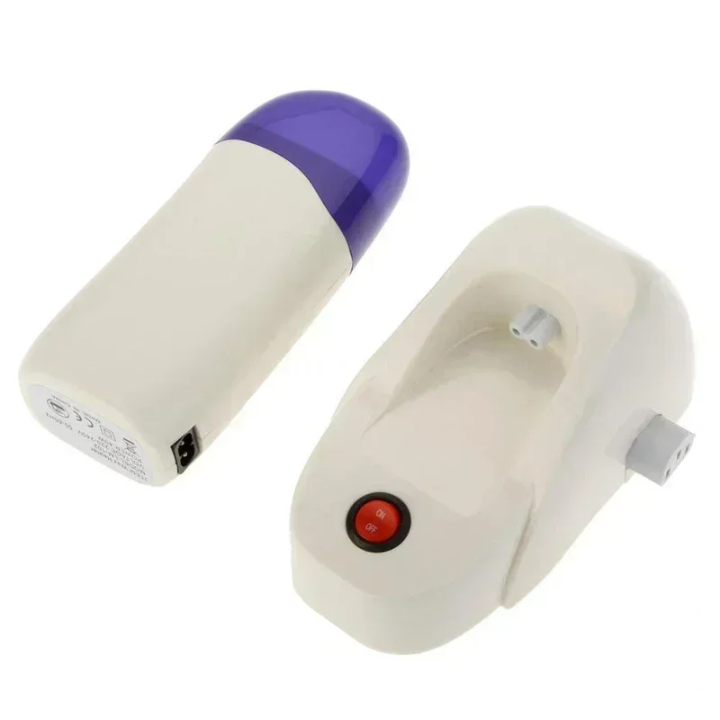Depilatory Heater with Base Roll On Wax Heater Warmer Refillable Wax Cartridge Hair Removal Wax-melt Machine Skin Care Tool 6