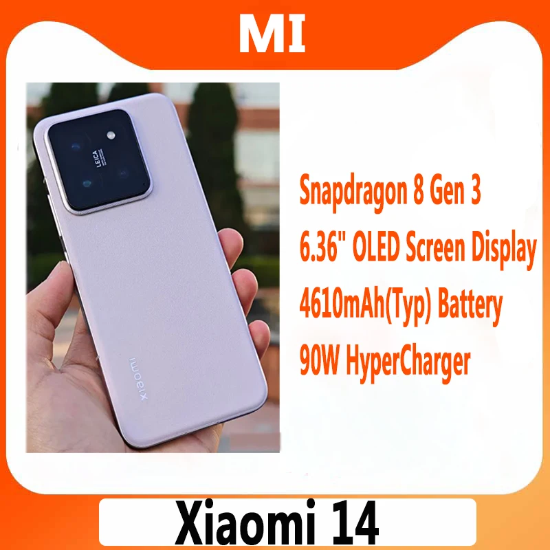 New Xiaomi 14 5G Smartphone Android 14 Snapdragon 8 Gen 3 Octa Core WIFI  GPS NFC